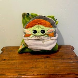 Disney Baby Yoda blanket.